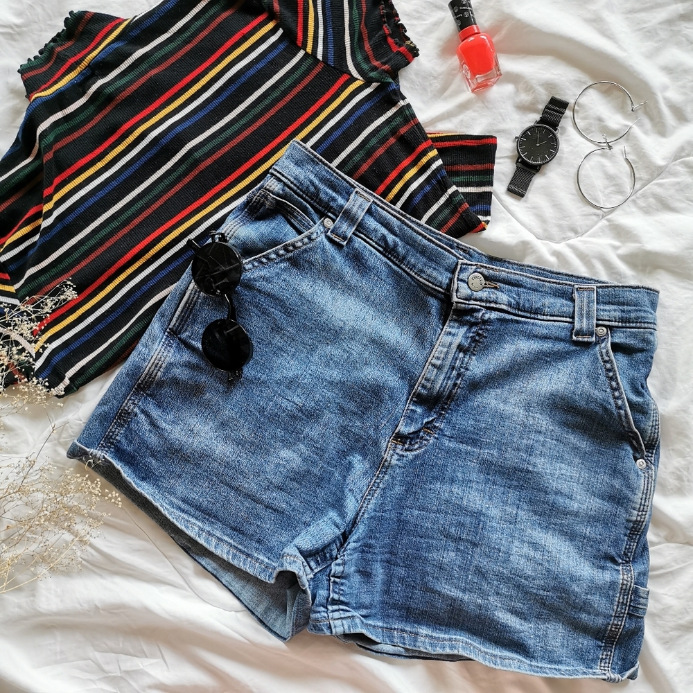 Riveted by Lee Vintage Denim High Waist Shorts